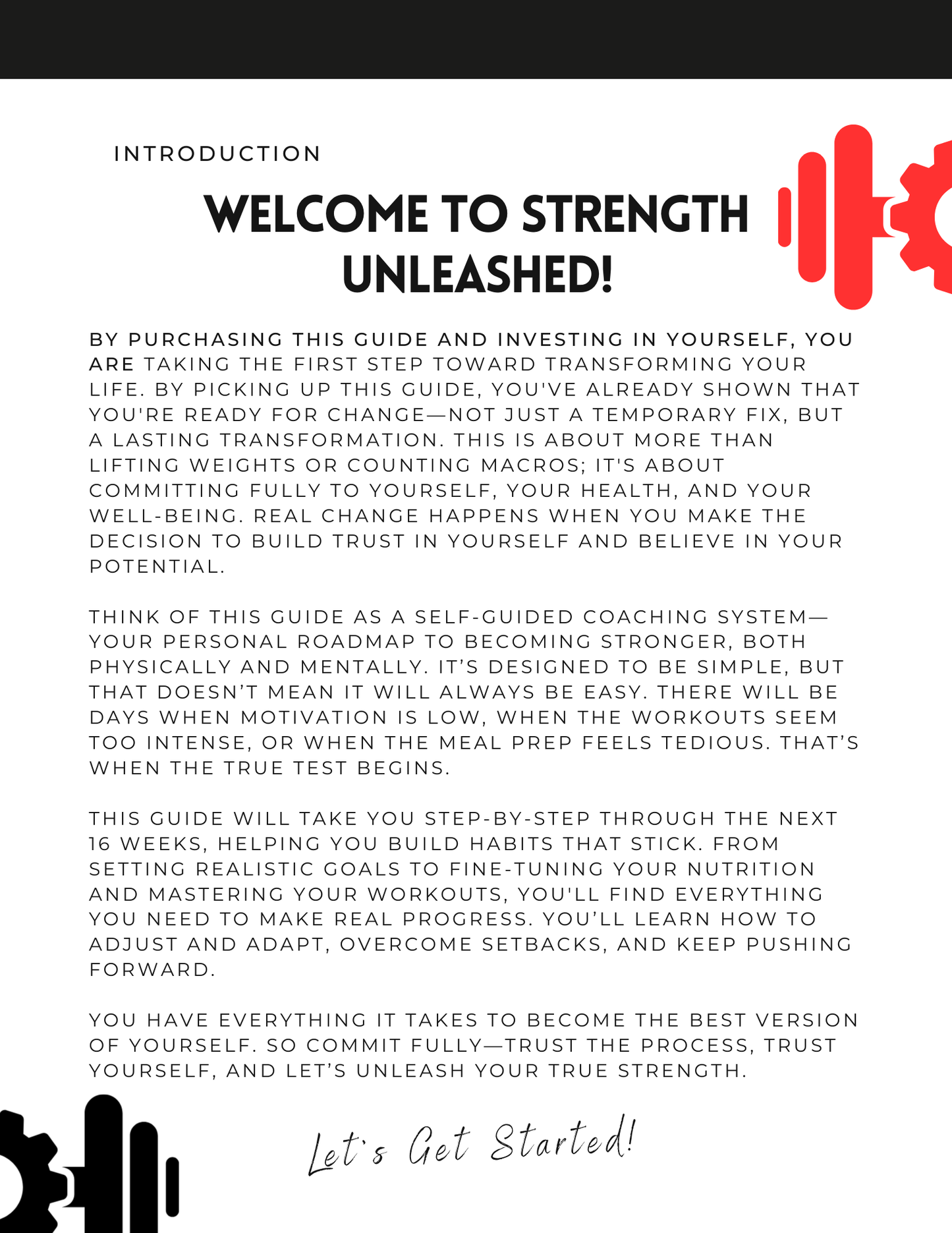 Strength Unleashed: 16 Week Bodybuilding Guide